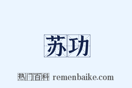 苏功是什么意思的图片